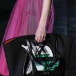 Prada Black/Green Banana Printed Tote and Flap Bag - Fall 2018