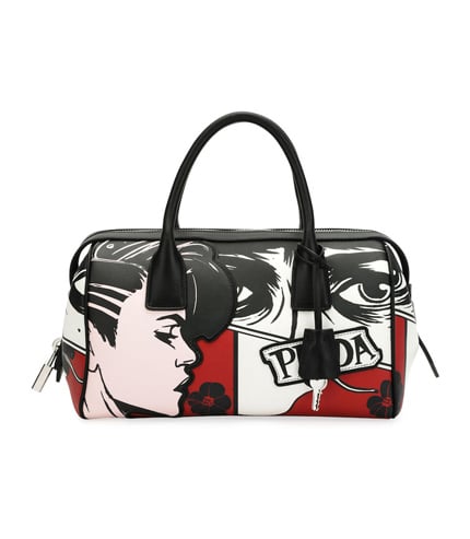 prada comic print bag