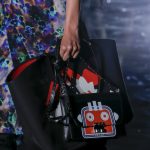 Prada Black/Red Robot Printed Flap and Tote Bag - Fall 2018