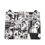 Prada Black/White Comic Print Frame Shoulder Bag