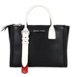 Prada Black/White Concept Top Handle Bag