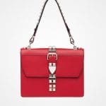 Prada Fire Engine Red/Black Elektra Shoulder Bag