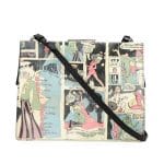 Prada Multicolor Cartoon Print Frame Shoulder Bag