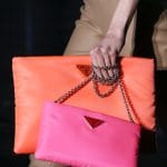 Prada Neon Orange/Pink Clutch and Shoulder Bags - Fall 2018