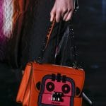 Prada Red/Pink Robot Printed Flap Bag - Fall 2018