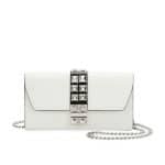 Prada White Elektra Wallet On Chain Bag