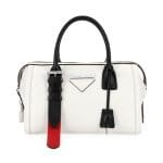 Prada White/Red Concept Duffel Bag