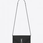 Saint Laurent Black Leather Le Sept Chain Bag