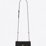 Saint Laurent Black Patchwork Jamie Chain Clutch Bag