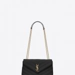 Saint Laurent Black Small Loulou Chain Bag