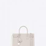 Saint Laurent Cream Crocodile Embossed Baby Sac De Jour Bag