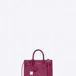 Saint Laurent Pink Peony Crocodile Embossed Classic Nano Sac De Jour Bag