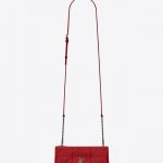 Saint Laurent Red Patchwork Jamie Chain Clutch Bag