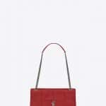 Saint Laurent Red Patchwork Medium Jamie Bag