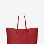 Saint Laurent Red Shopping Bag