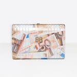 Balenciaga 50 Euro Print Minaudiere Box Bag