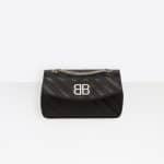 Balenciaga Black BB Round S Bag