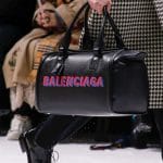 Balenciaga Black Logo Duffle Bag - Fall 2018