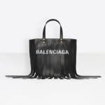 Balenciaga Black Tasseled Laundry Cabas XS Bag
