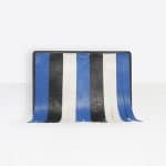 Balenciaga Black/Blue Tasseled Bazar Pouch Bag