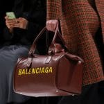 Balenciaga Brown Logo Duffle Bag - Fall 2018