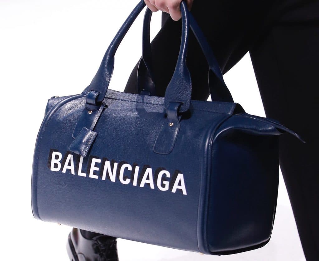 Balenciaga Black Leather Explorer XS Duffle Bag  Yoogis Closet