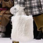 Balenciaga White Fur Tote Bag - Fall 2018