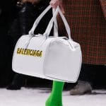 Balenciaga White Logo Duffle Bag - Fall 2018