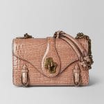 Bottega Veneta Dahlia Crocodile City Knot Bag