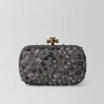 Bottega Veneta Grey Komodo Struzzo Chain Knot Bag