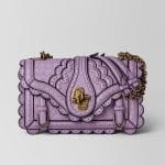 Bottega Veneta Lilac Intrecciato Wingtip City Knot Bag