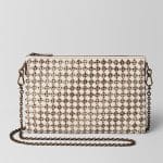 Bottega Veneta Mist Intrecciato Checker Ayers Biletto Chain Bag