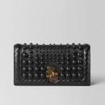 Bottega Veneta Nero Nappa Sphere Knot Clutch Bag