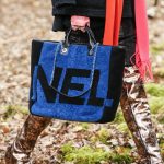 Chanel Blue/Black Shearling Maxi Chanel Shopping Bag - Fall 2018