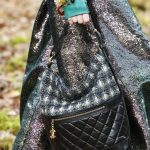 Chanel Blue/Black Tweed/Leather Hobo Bag - Fall 2018