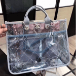 Chanel Blue/Green/Pink PVC Coco Splash Medium Shopping Bag 2