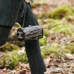 Chanel Brown Embellished Log Minaudiere Bag - Fall 2018