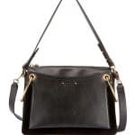 Chloe Black Leather/Suede Medium Roy Bag