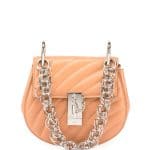 Chloe Blush Quilted Mini Drew Bijou Bag