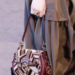 Chloe Burgundy Abstract Saddle Bag - Fall 2018