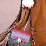 Chloe Gray/Burgundy Horse Embroidered Saddle Bag - Fall 2018