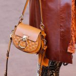 Chloe Tan Studded Saddle Bag - Fall 2018