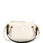 Chloe White Leather/Suede Small Roy Bag