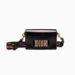 Dior Black Crinkled Calfskin Dio(r)evolution Flap Bag