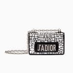Dior Black Mosaic Embroidered Mini J'adior Flap Bag