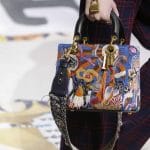 Dior Blue Multicolor Embroidered Lady Dior Bag 2 - Fall 2018