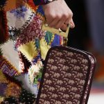 Dior Burgundy Oblique Print Pouch Bag - Fall 2018