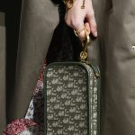 Dior Green Oblique Print Pouch Bag - Fall 2018