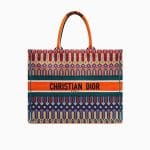 Dior Multi-coloured Embroidered Canvas Book Tote Bag