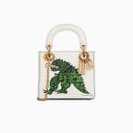 Dior Off-White Tu es mon dragon Print Mini Lady Dior Bag